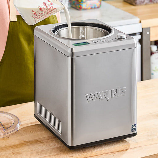 Waring WCIC25 2.5 Qt. Compressor Ice Cream Maker - 120V, 180W - Top Restaurant Supplies - Ice Cream Maker - Waring