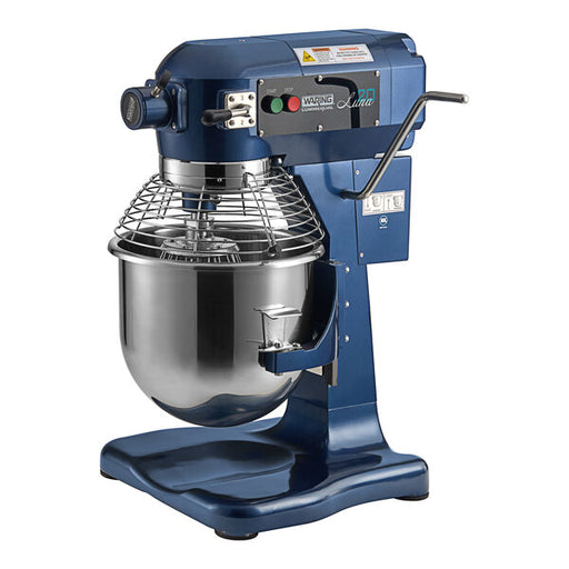 Waring Luna WSM20L 20 Qt. Planetary Stand Mixer with Guard & Standard Accessories - 120V, 1 hp - Top Restaurant Supplies - Stand Mixer - Waring