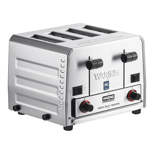 Waring WCT850RC Heavy Duty Switchable Bread and Bagel 4-Slice Commercial Toaster - 120V - Top Restaurant Supplies - Toaster - Waring