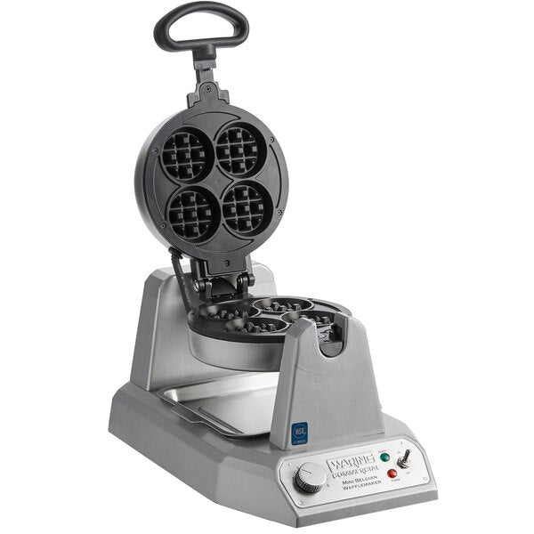 Waring WMB400X Mini Belgian Waffle Maker - 120V, 1200W - Top Restaurant Supplies - Waffle Maker - Waring