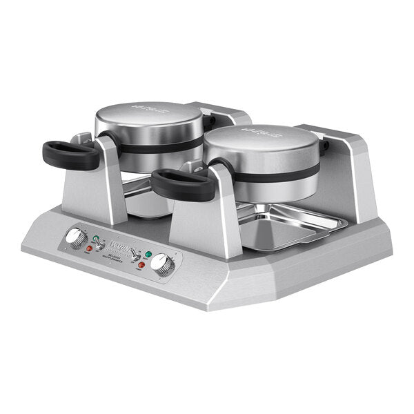 Waring WW250BX Commercial Double Belgian Waffle Iron / Maker 208V - Top Restaurant Supplies - Waffle Maker - Waring