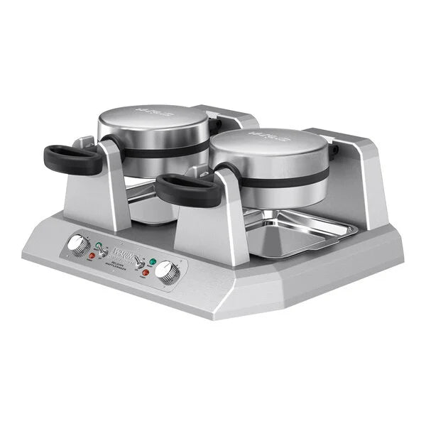 Waring WW250X2 Non-Stick Double Belgian Waffle Maker - 120V, 2400W - Top Restaurant Supplies - Waffle Maker - Waring