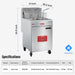 WESTLAKE GF150 Commercial Deep Fryer, 70 lb. Capacity Stainless Steel Commercial Gas Floor Fryer with Casters - 150,000 BTU - toprestaurantsupplies.com