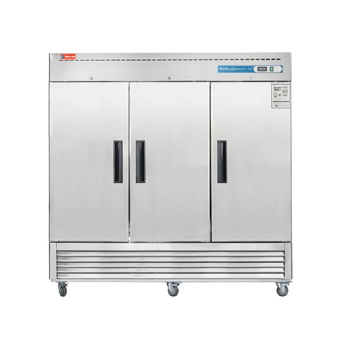 Westlake Commercial Reach in Freezer, 3 door 72 Cu.ft Stainless Steel Commercial Upright Freezer 81.5x30.7x81.9 inch - toprestaurantsupplies.com