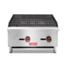 Commercial Charbroiler, WESTLAKE 24" Gas Countertop Radiant Charbroiler 2 Burner Char Broiler- 60,000 BTU
