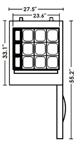 Kool-It KSTM-27-1 27??Megatop Sandwich Prep Table, 7 Cu. Ft. - Top Restaurant Supplies