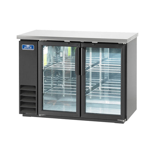 Arctic Air ABB48G 49" Two Door Glass Back Bar Refrigerator, 12.5 Cu. Ft. - Top Restaurant Supplies
