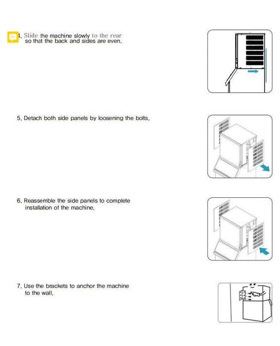Kool-It KCM-670-AH Modular Ice Makerr, 666 Lbs. Per Day, Half Cube Style Ice - Top Restaurant Supplies