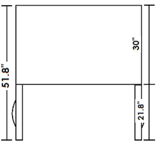 KOOL-IT KUCF-48-2   UNDERCOUNTER FREEZER - 48in - Top Restaurant Supplies