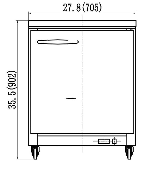 IKON IUC28R Undercounter Refrigerator, 27.8" Wide, 5.4 Cu. Ft. - Top Restaurant Supplies