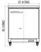 IKON IUC28R Undercounter Refrigerator, 27.8" Wide, 5.4 Cu. Ft. - Top Restaurant Supplies
