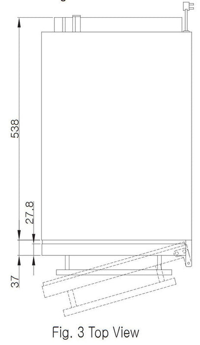 Kool-It KOU-70-AB Undercounter Outdoor Ice Maker, 66 Lbs. Per Day, undercounter, bell-shaped ice - Top Restaurant Supplies
