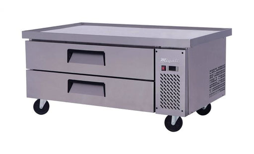Migali 52" Wide Refrigerated Chef Base with 60" extended top, Competitor Series  C-CB52-60-HC - Top Restaurant Supplies