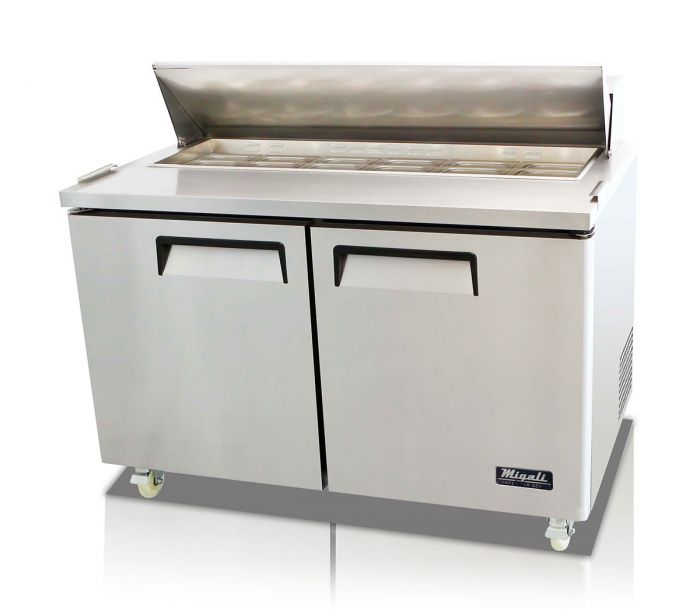 Migali C-SP60-16-HC  16 Pan  Sandwich Prep Table 60" - Top Restaurant Supplies