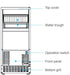 Kool-It KOU-70-AB Undercounter Outdoor Ice Maker, 66 Lbs. Per Day, undercounter, bell-shaped ice - Top Restaurant Supplies