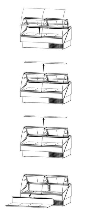 Hydra-Kool KFM-SC-40-S KFM-SC Seafood Case - Top Restaurant Supplies