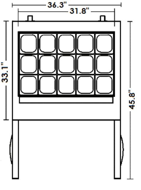 KOOL-IT KSTM-36-2  SANDWICH PREP TABLE - MEGATOP - 36in - Top Restaurant Supplies