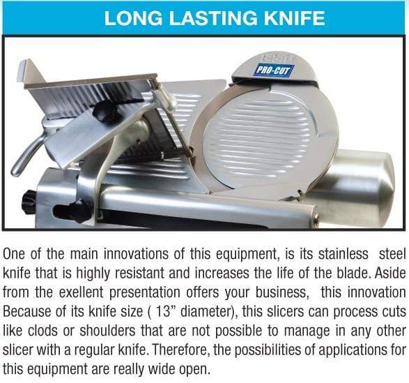 Pro-Cut KMS-13 Meat & Deli Slicer 13" Blade, 1/3 HP - Top Restaurant Supplies