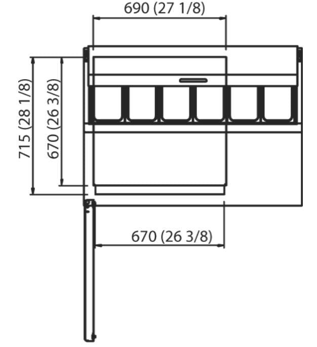 KOOL-IT KPT-44-1  PIZZA PREP TABLE - 44in  WITH PANS - Top Restaurant Supplies