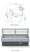 Hydra-Kool KFM-FG-50-S Fresh Meat Flat Glass Deli Case - Top Restaurant Supplies