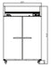 Kool-It KTSF-2 Double Door Freezer Top Mount, 53.9" Wide, 43 Cu. Ft. - Top Restaurant Supplies