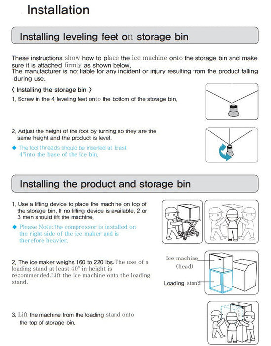 Kool-It KCM-1100-AH Modular Ice Makerr, 1106 Lbs. Per Day, Half Cube Style Ice - Top Restaurant Supplies