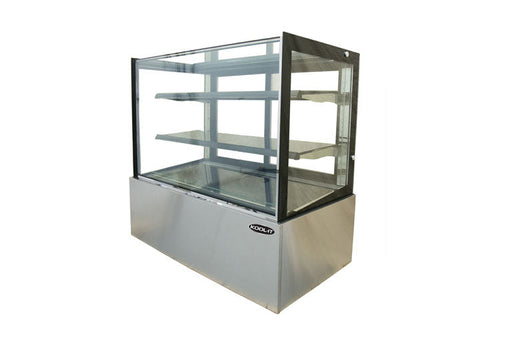 Kool-It KBF-48D Flat Glass Display Case, 48" Wide, 13.7 Cu. Ft. - Top Restaurant Supplies