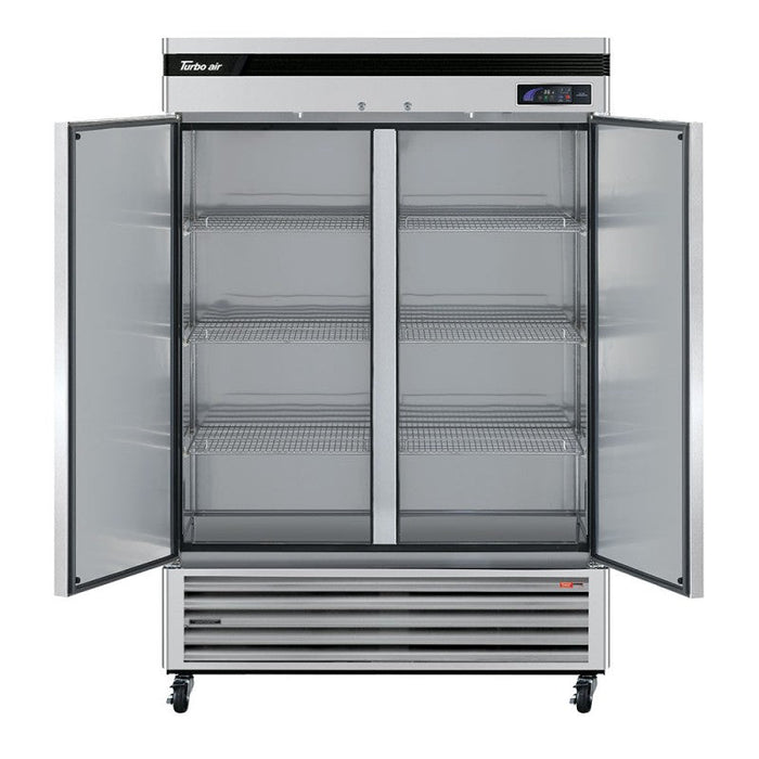 Turbo Air TSR-49SD-N6 2 Solid Door Refrigerator, Bottom Mount, 42.6 Cu. Ft. - Top Restaurant Supplies