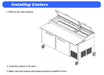 KOOL-IT KPT-93-3  PIZZA PREP TABLE - 93in WITH PANS - Top Restaurant Supplies