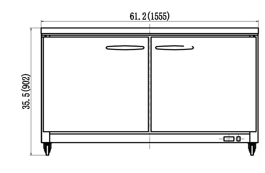 IKON IUC61R Undercounter Refrigerator, 61.2" Wide, 13.2 Cu. Ft. - Top Restaurant Supplies