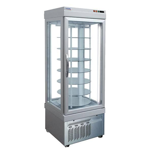 TEKNA 4401 NFN Revolving 4 Sided Glass Door Merchandiser Freezer - 18.0 cu. ft.- Top Restaurant Supplies