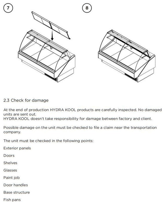 Hydra-Kool KFM-CG-100-S Fresh Meat Curved Glass Deli Case - Top Restaurant Supplies