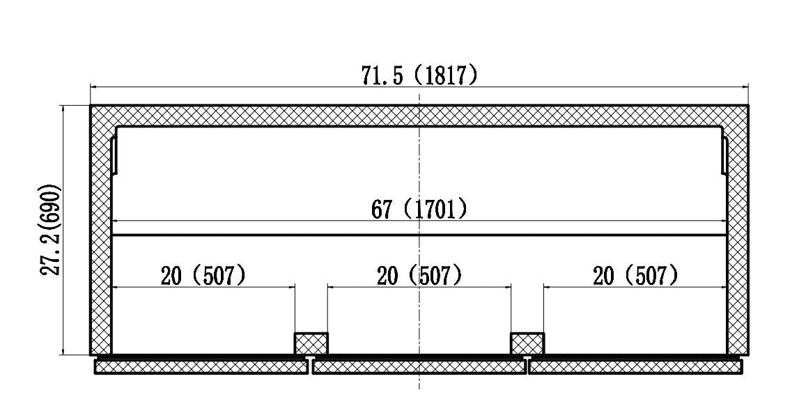 IKON IUC72F Undercounter Freezer, 71.7" Wide, 15.6 Cu. Ft. - Top Restaurant Supplies