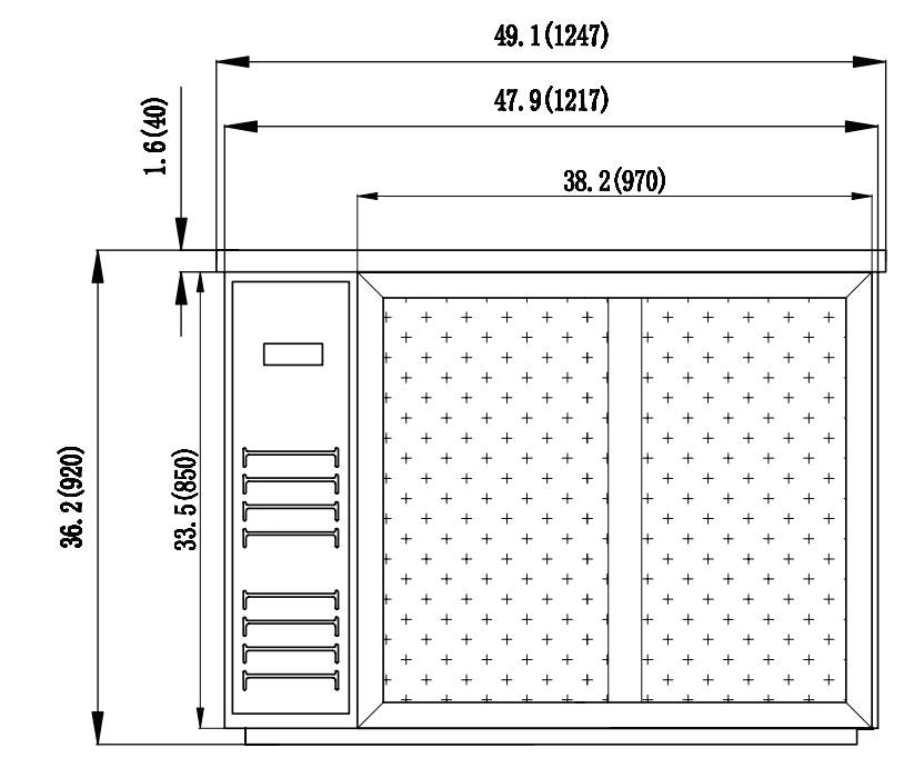 IKON IBB49-2G-24SD Back Bar Refrigerator Sliding Doors, 49.1" Wide, 10.45 Cu. Ft. - Top Restaurant Supplies
