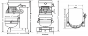 Dutchess DUT/V-80 80 Quart Planetary Mixer, 208-240/60/3, 4HP, 14 amps (Floor Model) - Top Restaurant Supplies