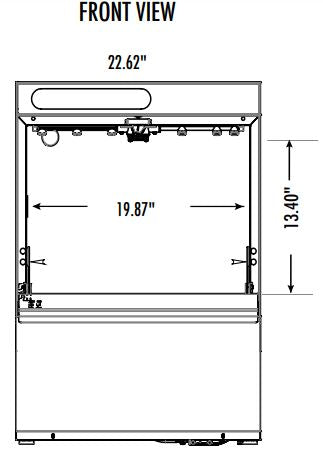Jet-Tech EV18 High-Temp Undercounter Dishwasher - Top Restaurant Supplies