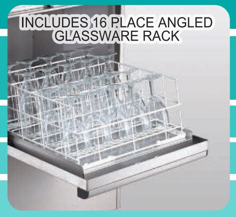 Jet-Tech F-16DP Undercounter Dishwasher, High Temp - 24 Racks Per Hour - Top Restaurant Supplies