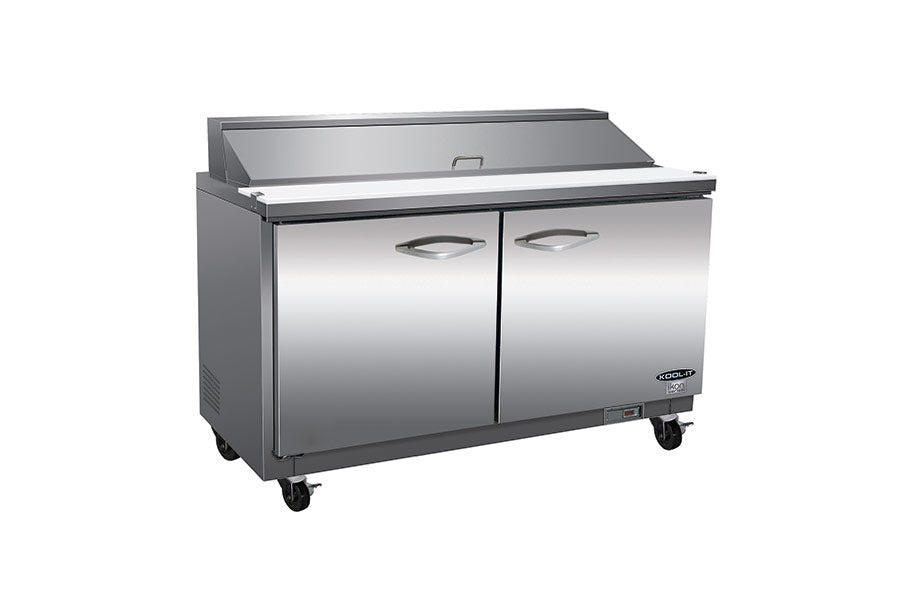 IKON ISP48M Megatop Salad and Sandwich Prep Table, 48.2" Wide, 8.8 Cu. Ft. - Top Restaurant Supplies