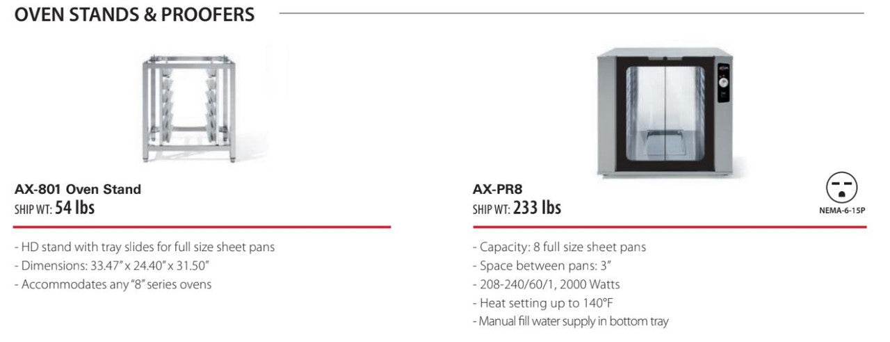 Axis AX-824RHD Full Size Convection Oven with Humidity Digital controls - Reversing Fans - 4 shelves - Top Restaurant Supplies