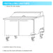 Kool-It KST-48-2 48??Sandwich Prep Table, 13.1 Cu. Ft. - Top Restaurant Supplies