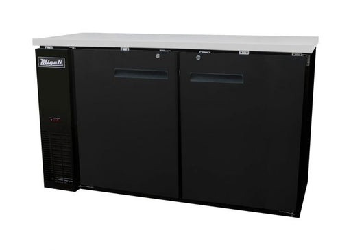 Migali 60" Solid Door Back Bar Refrigerator, Competitor Series C-BB60-HC - Top Restaurant Supplies