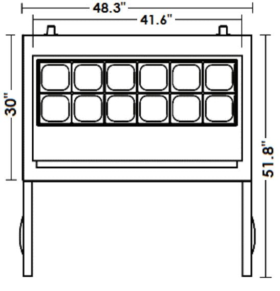 Kool-It KST-48-2 48??Sandwich Prep Table, 13.1 Cu. Ft. - Top Restaurant Supplies