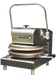 Dutchess DUT/D-TXM-2-18-WH Dual Heat 18" Round Platen, Manual Tortilla/Pizza Press (White powder coat finish) 220V - Top Restaurant Supplies
