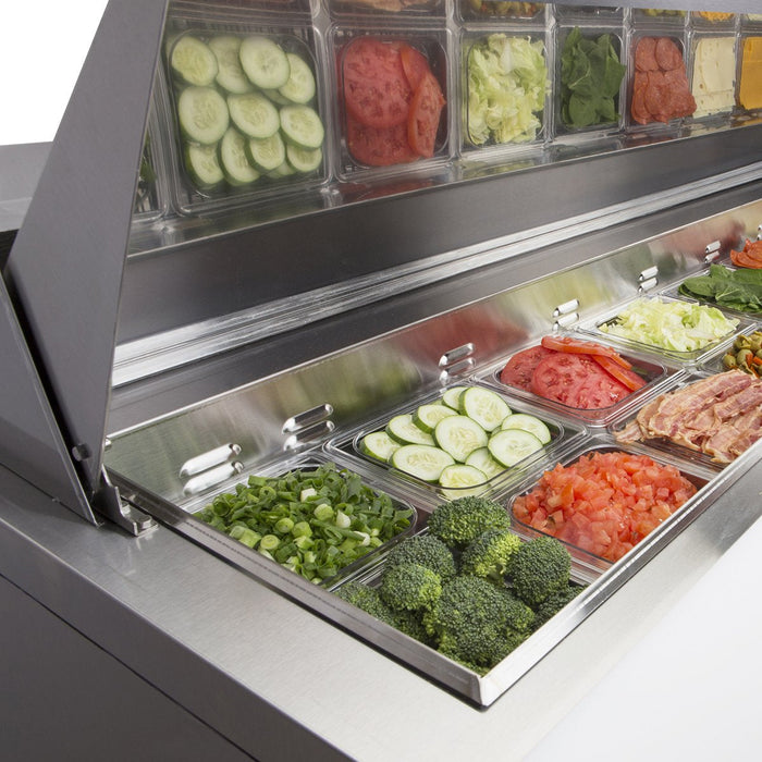 MXCR48SHC Maxx Cold Double Door Sandwich Prep Table, 48” Wide - Top Restaurant Supplies
