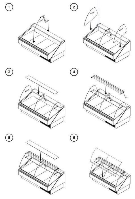 Hydra-Kool KFM-SC-120-S KFM-SC Seafood Case - Top Restaurant Supplies