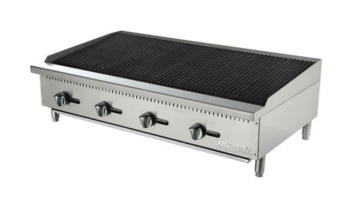 Migali 48" Wide Char-Rock Broiler - 140,000 BTU,  C-CR48 - Top Restaurant Supplies