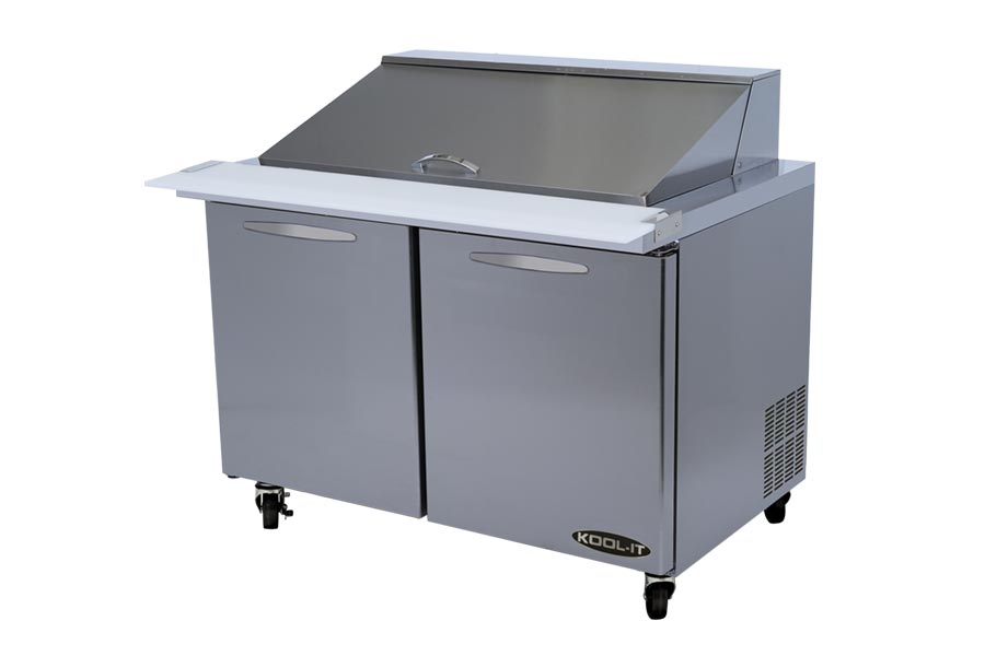 KOOL-IT KSTM-48-2  SANDWICH PREP TABLE - MEGATOP - 48in - Top Restaurant Supplies