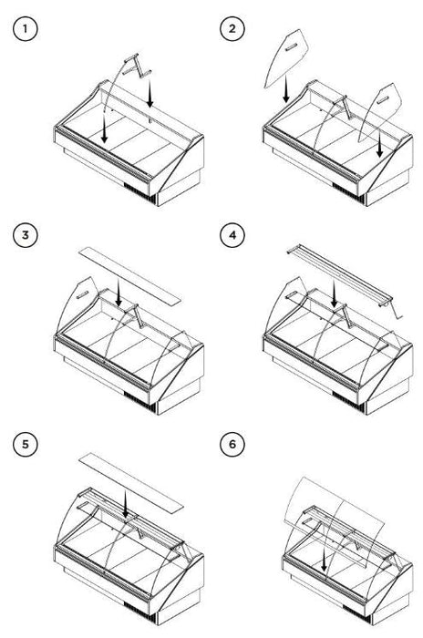 Hydra-Kool KFM-OF-80-S Fresh Meat Open Front Deli Case - Top Restaurant Supplies