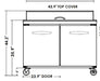 KOOL-IT KSTM-48-2  SANDWICH PREP TABLE - MEGATOP - 48in - Top Restaurant Supplies
