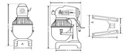 Dutchess DUT/AV-02 20 Quart Counter Top Planetary Mixer, 115/60/1, 1/2HP, 10.98 amps - Top Restaurant Supplies